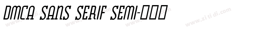 DMCA Sans Serif Semi字体转换